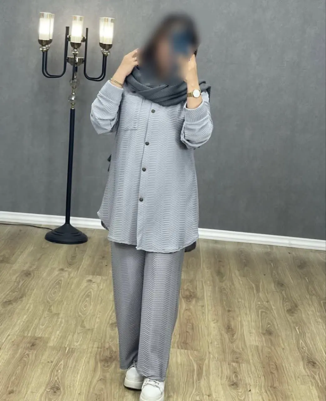 ست مانتو شلوار بسکوییتی