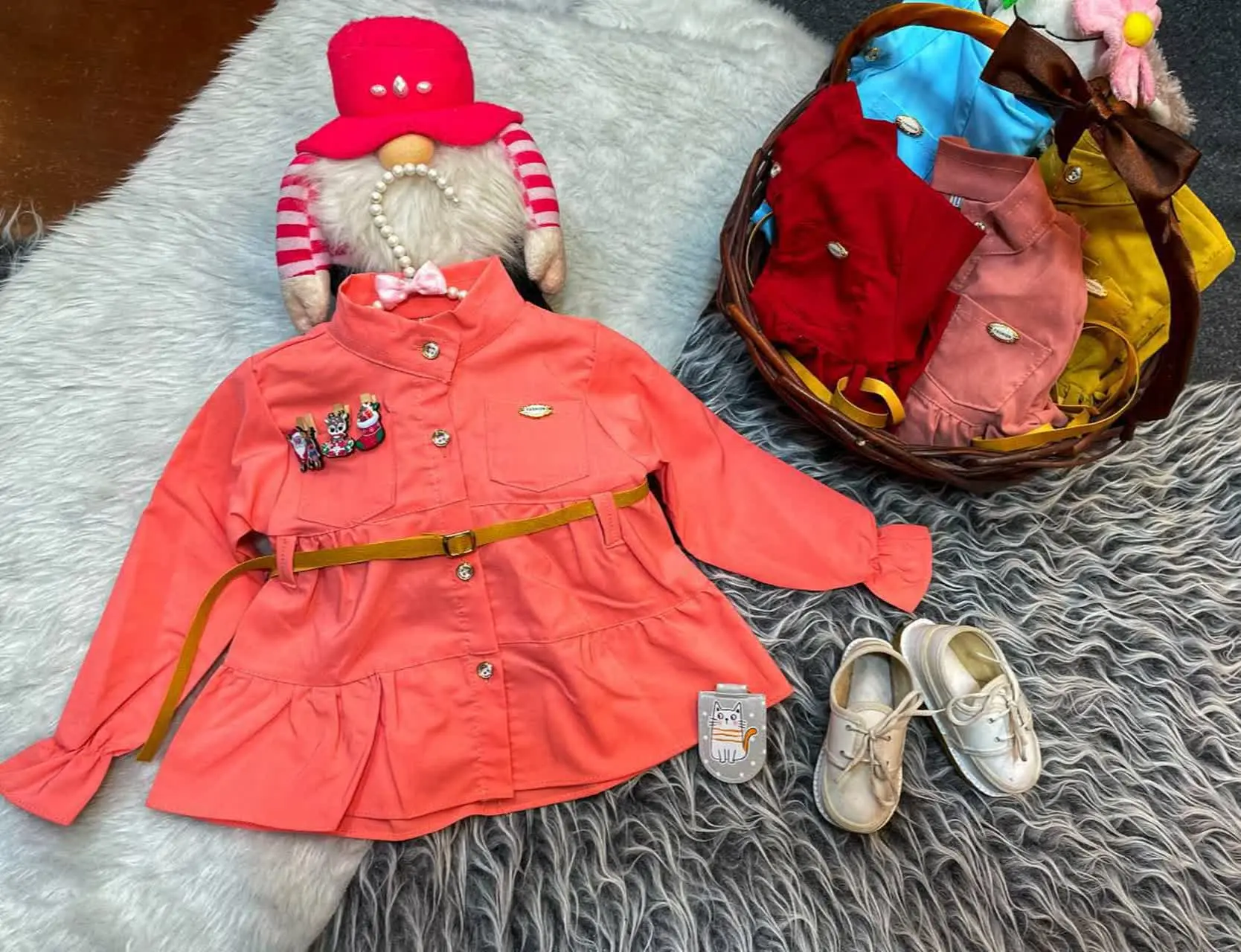 🏀مدل: تمام دکمه 😍کمربندار❤️اویزی
