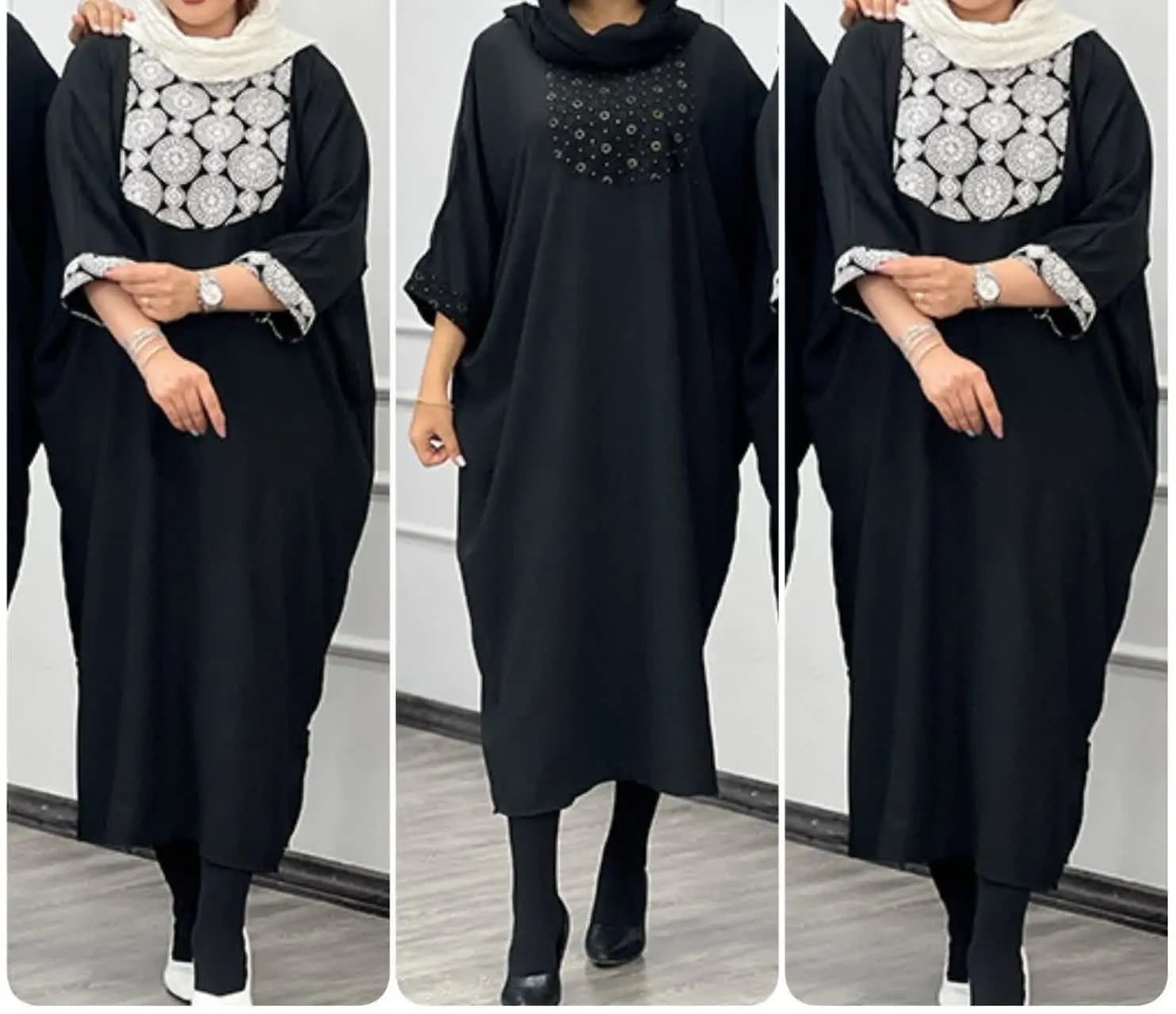 ❤️مانتوعبایی مدل پادمیرا🏴 ((ویژه محرم)) 🏴
