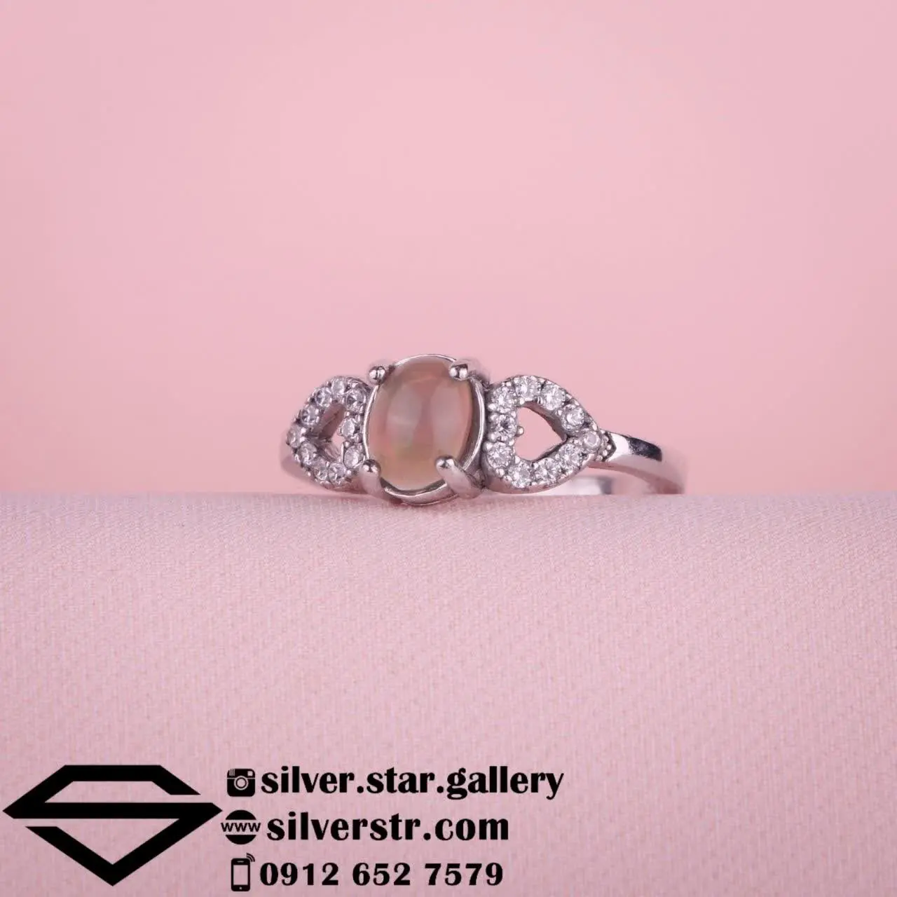 🌈 انگشتر زنانه اپال اتیوپی...