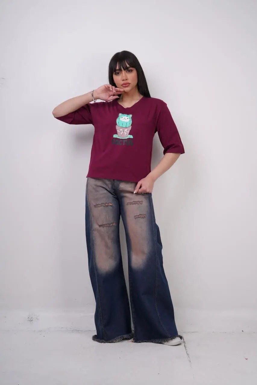 🌼کراپ کاکتوس جلو کوتاه پشت بلند 
