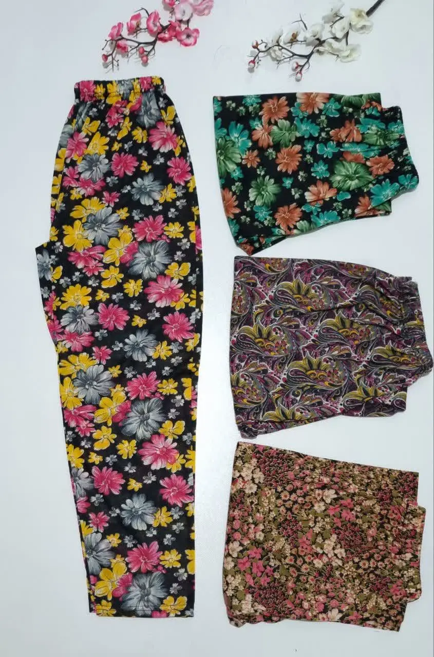 🌸 یه شلوار راحتی و گلدار
