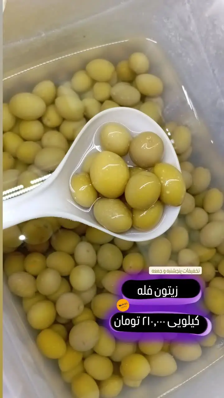 زیتون سبز فله
