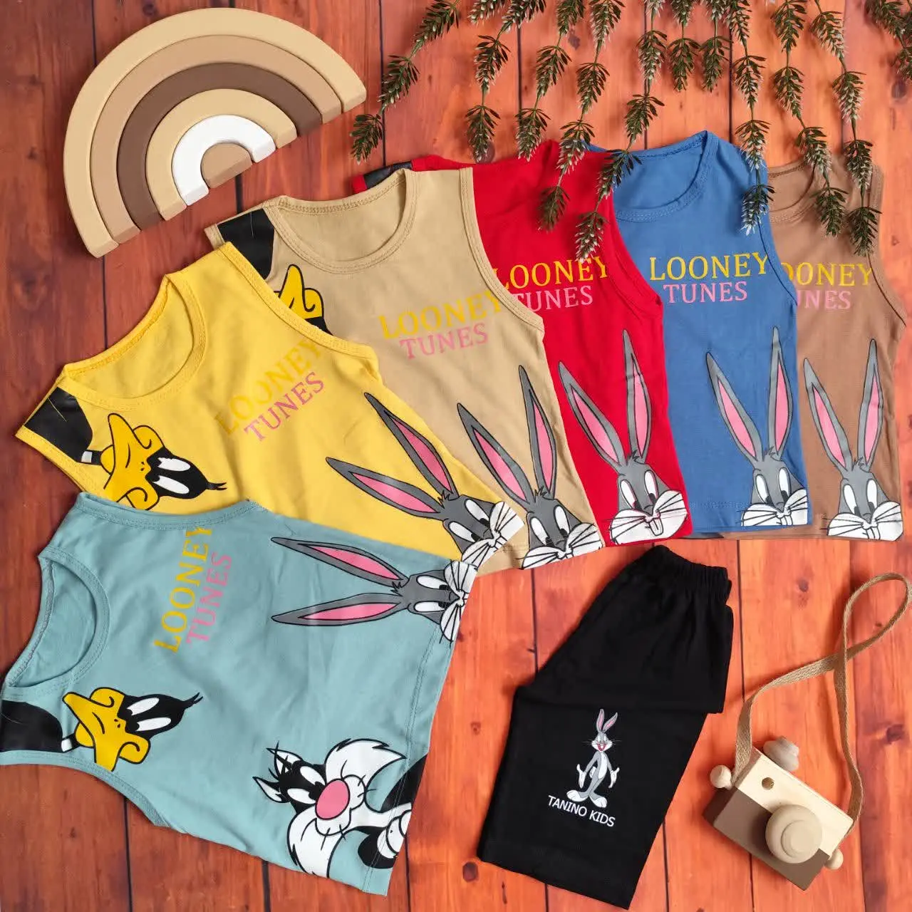 😍ست تاپ وشلوارک توییتی و دو...