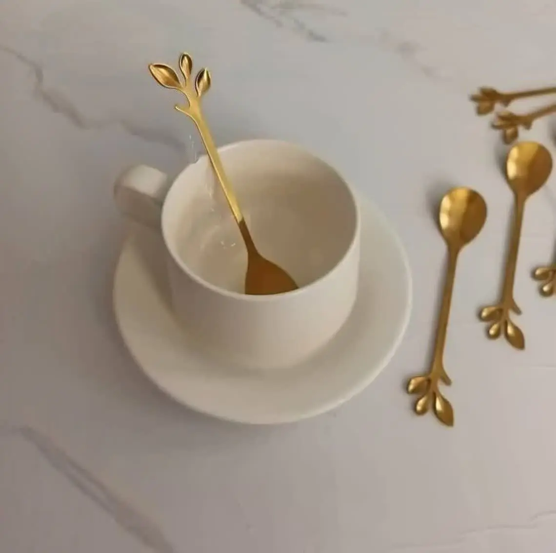 🍒 قاشق چای  طلایی گندم 🍒