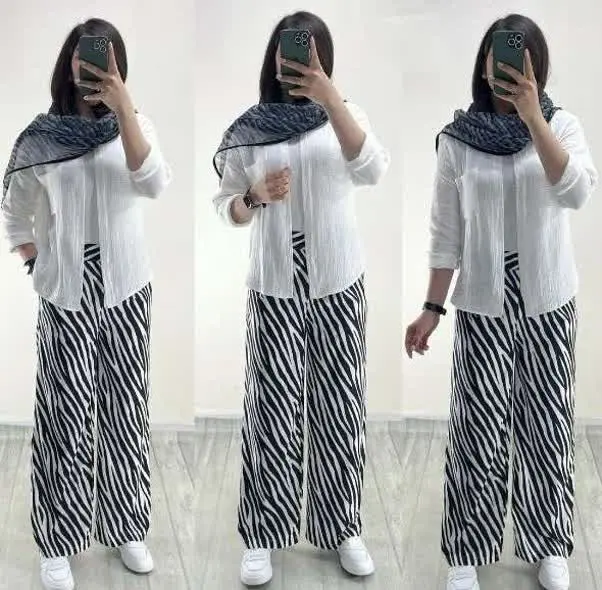 شلوار الیزه طرحدار