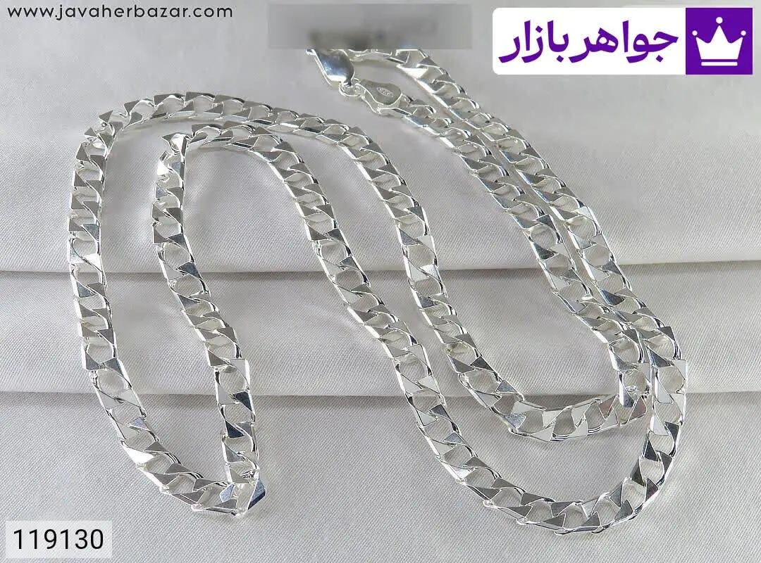 زنجیر نقره ۶۵ سانتی طرح ژاپ...