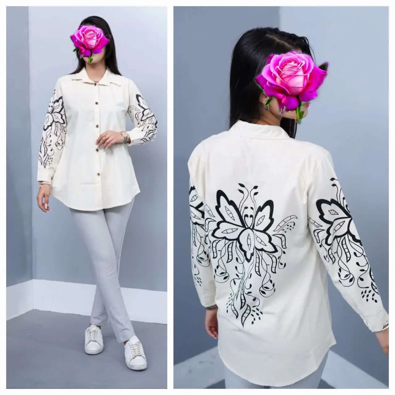 🛍نام: شومیزمانتویی چاپی🌱
