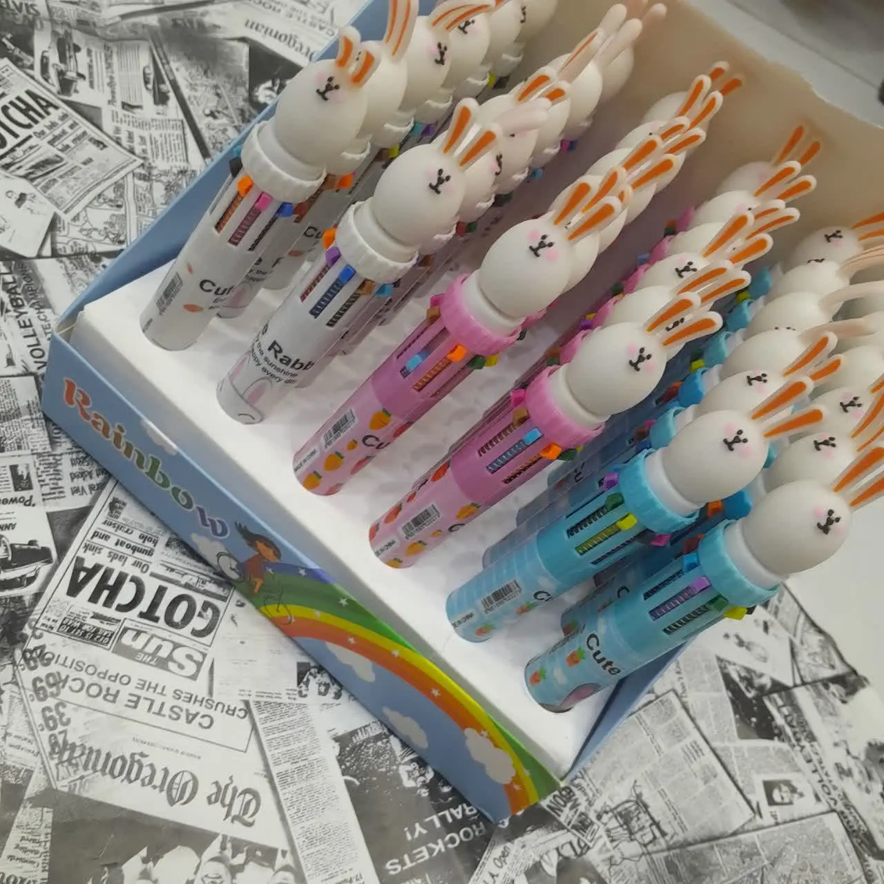 🎗#عنوان: خودکار ده رنگ فانتزی 
