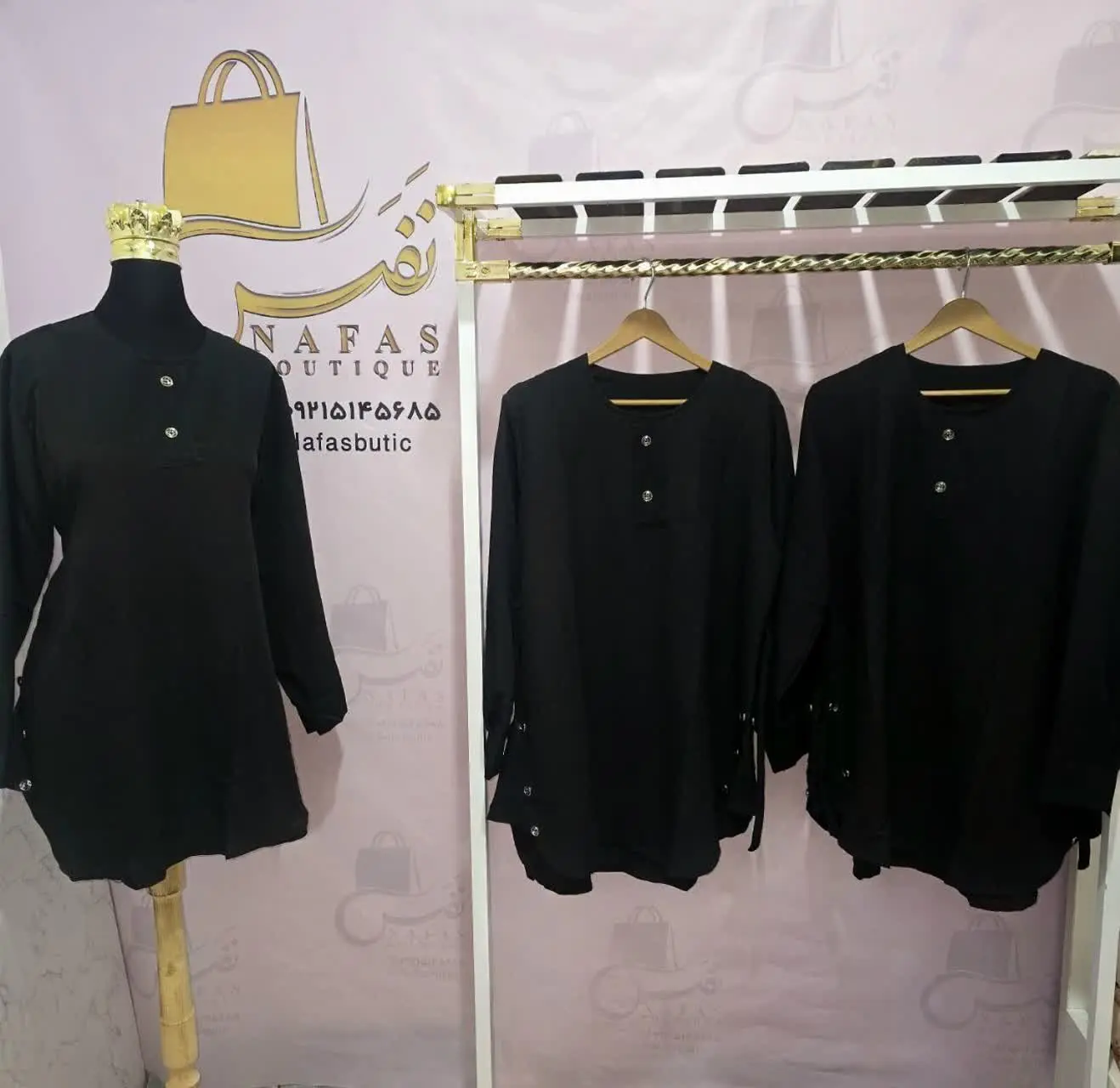 🛍 نام محصول: شومیز بغل دکمه کمربنددار
