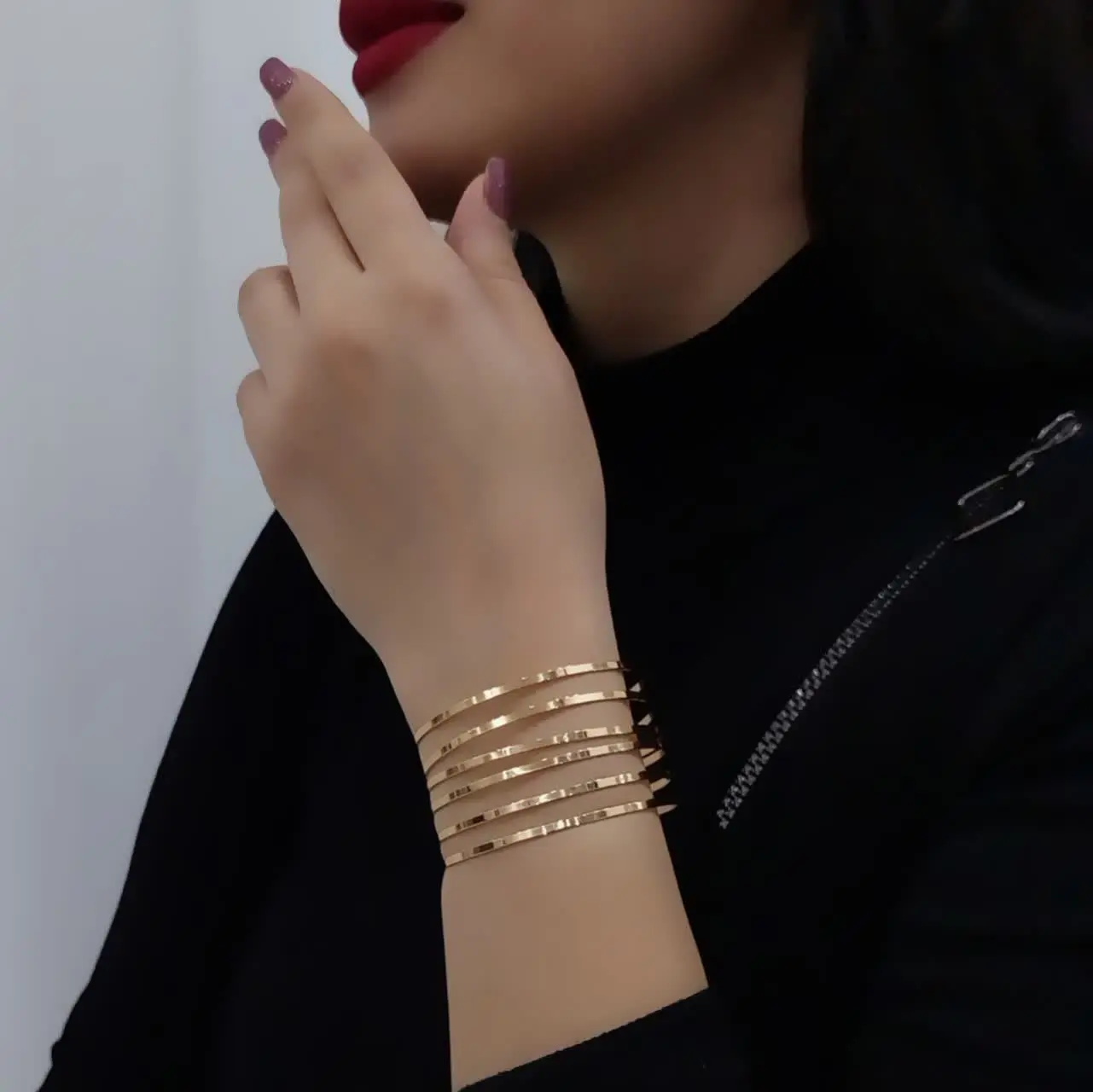 النگو ۲میل آینه ای تخت✨💥