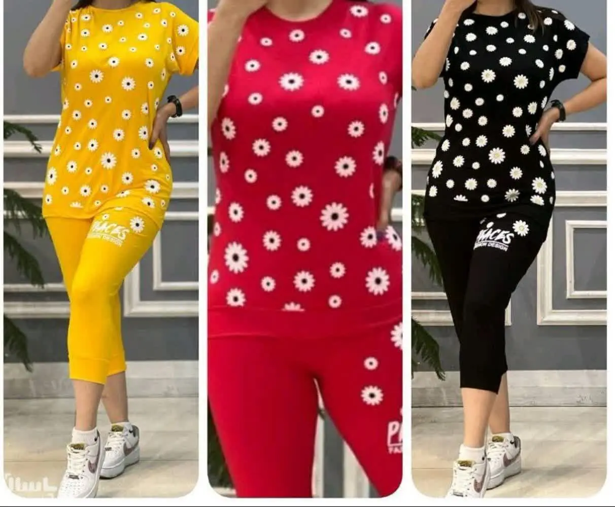 🖋نام: ست تیشرت شلوارک بابونه
