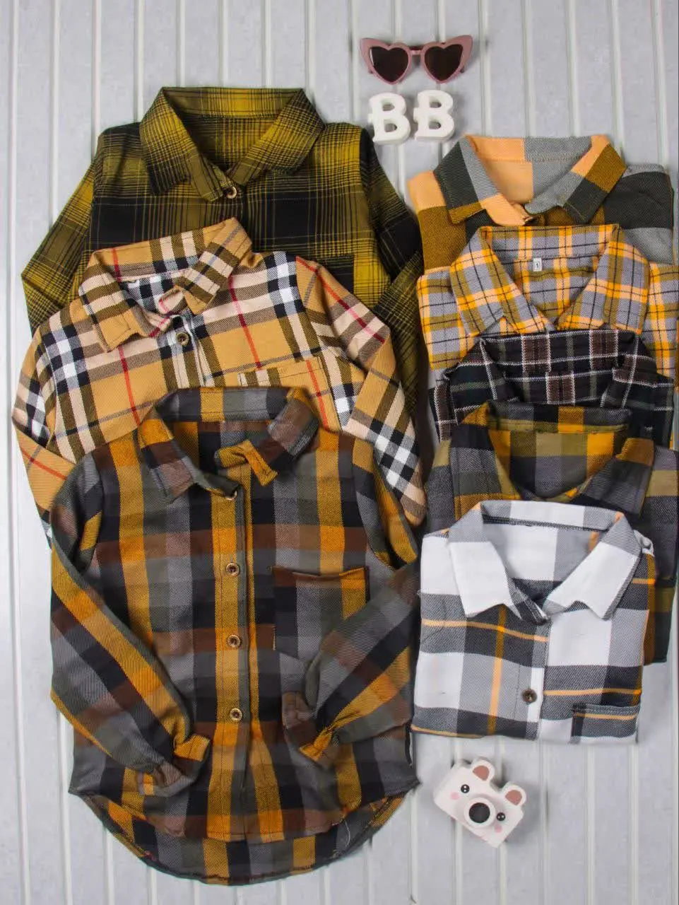 💢شومیز تک جیب چهارخونه💢