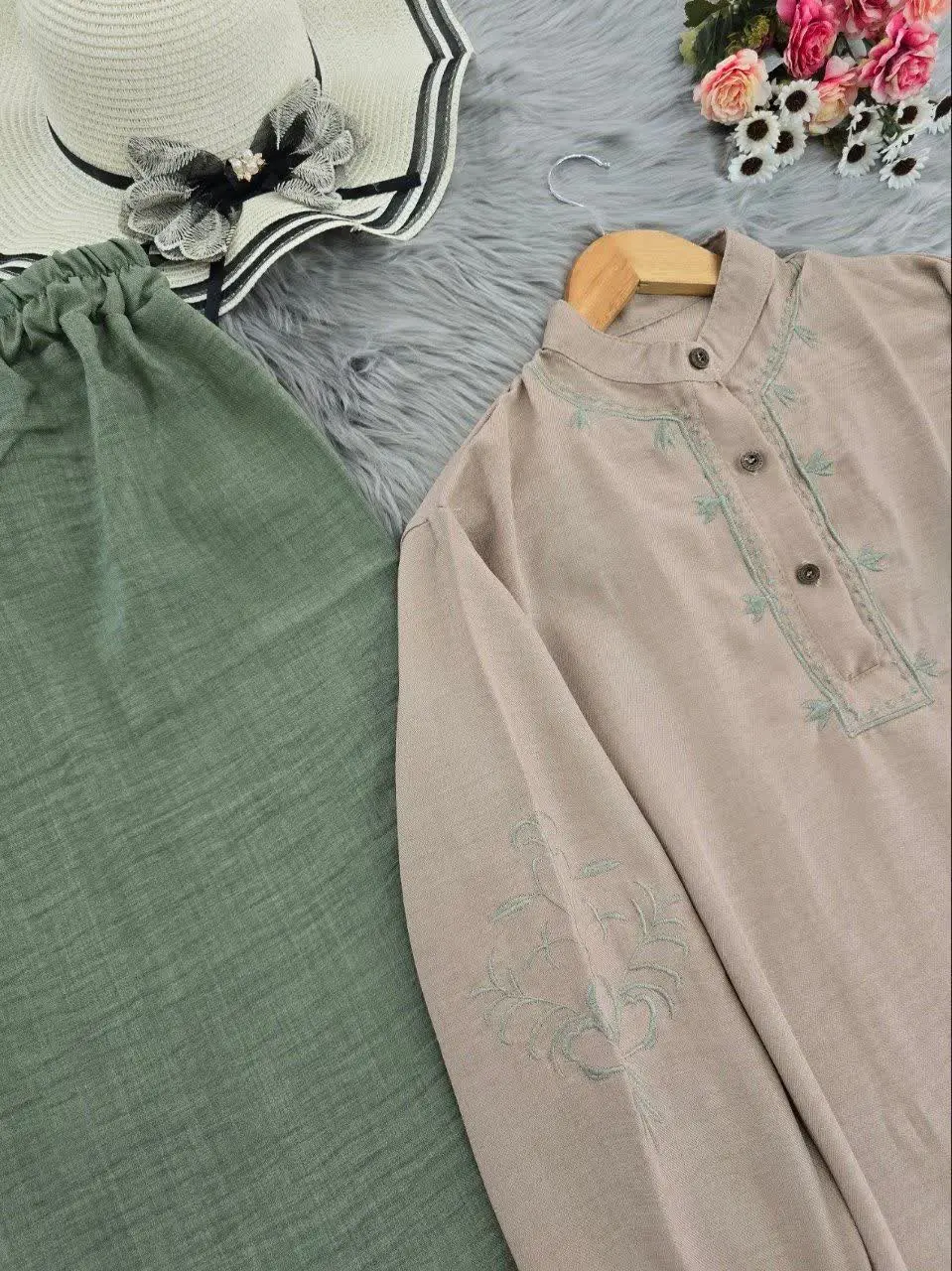 🎗نام: ست شومیز و شلوار گندم
