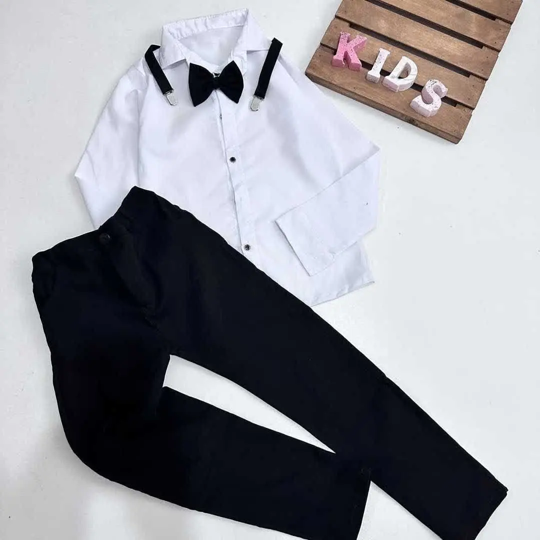 لباس مجلسی ست خواهر برادری به همراه ساسبندو پاپیون 
