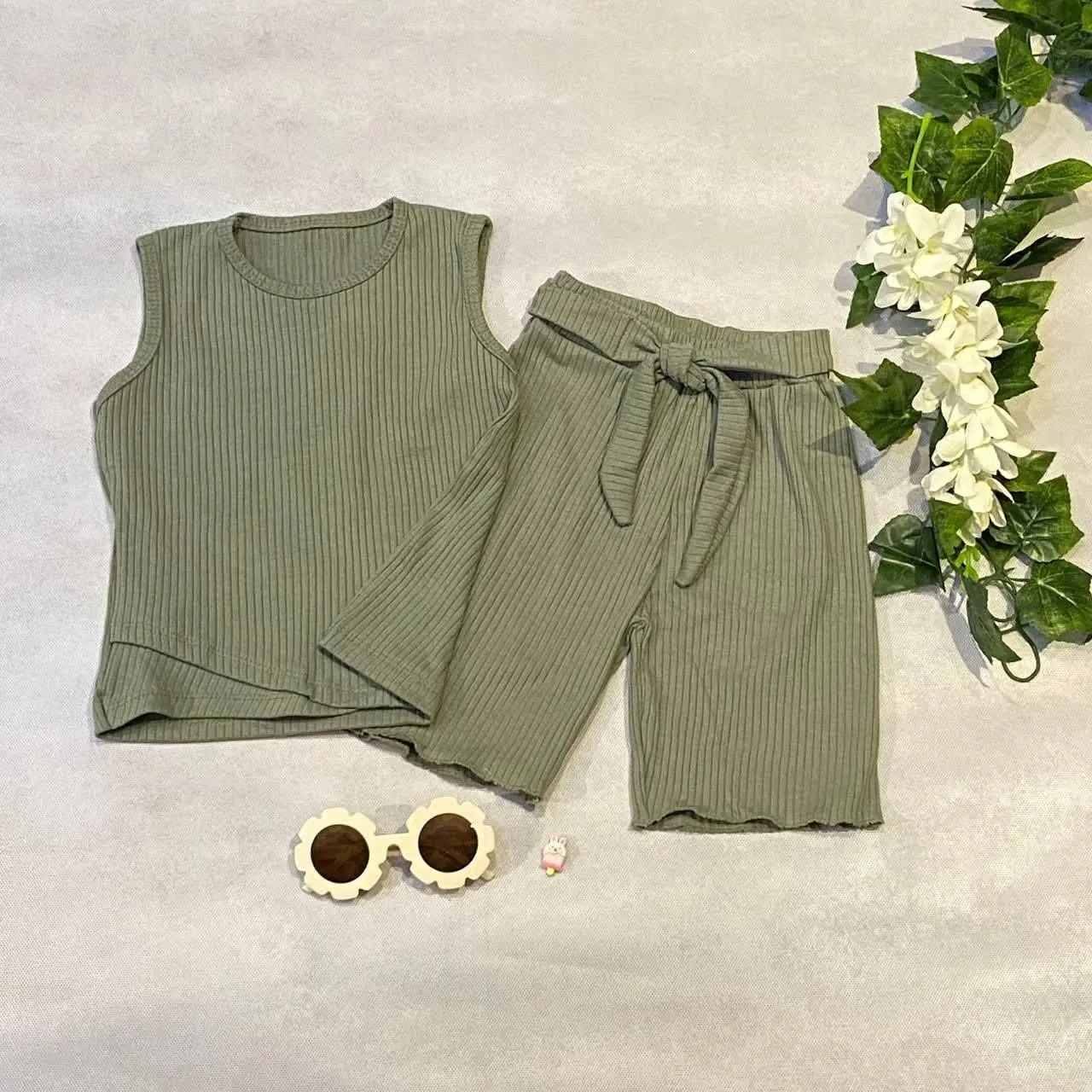 ست کراپ شلوارک کبریتی 🥰🥰
