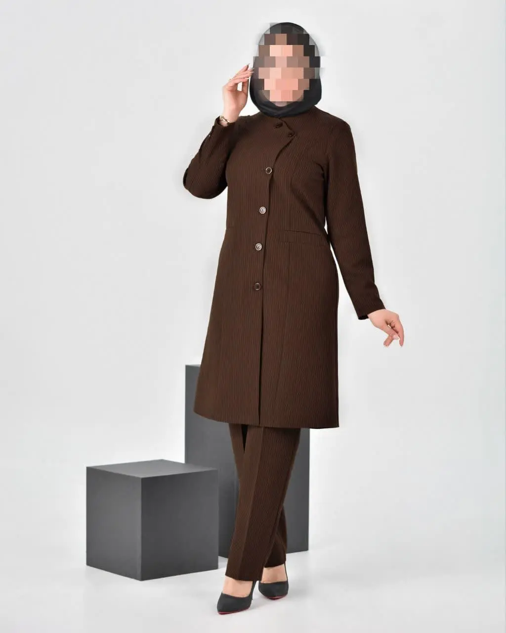 مانتو شلوار اداری پرند