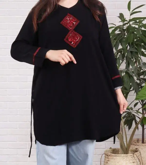 #تونیک تاشلی سنتی مشکی🧵
