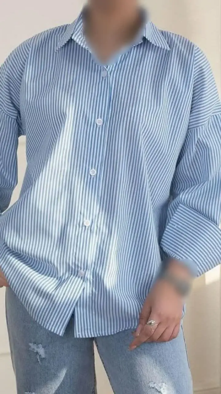 نام: شومیز مانتویی راه راه ۱۲۶۳
