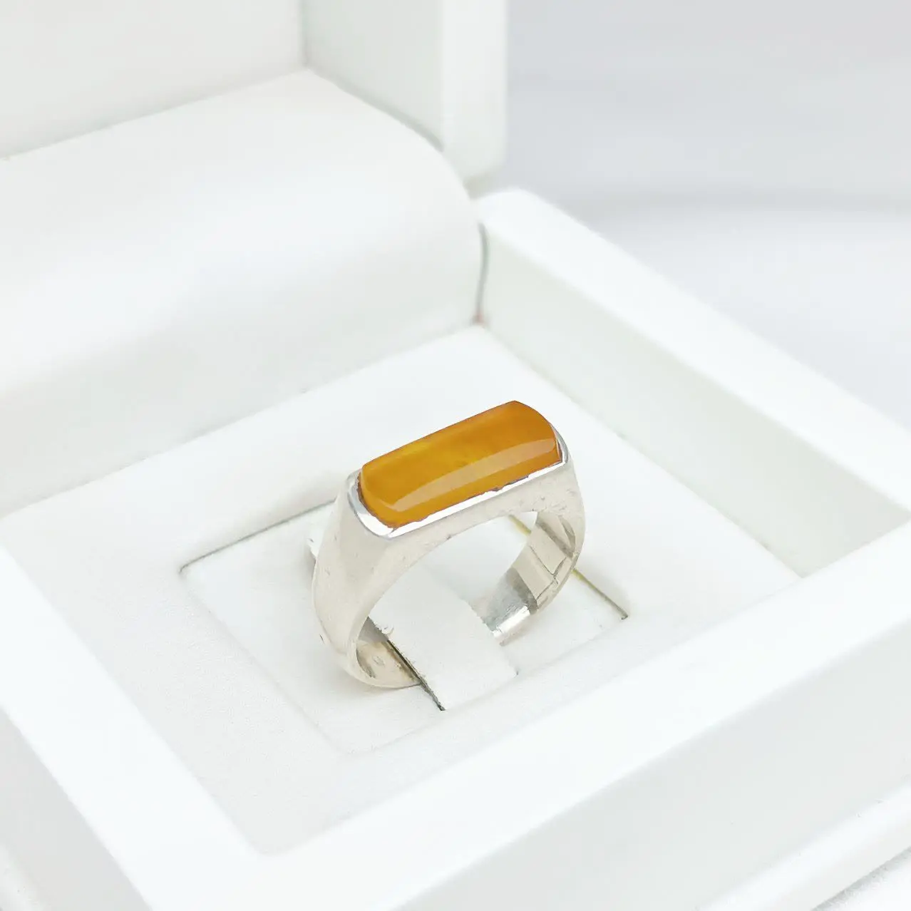 انگشتر نقره مردانه مدل کپسو...