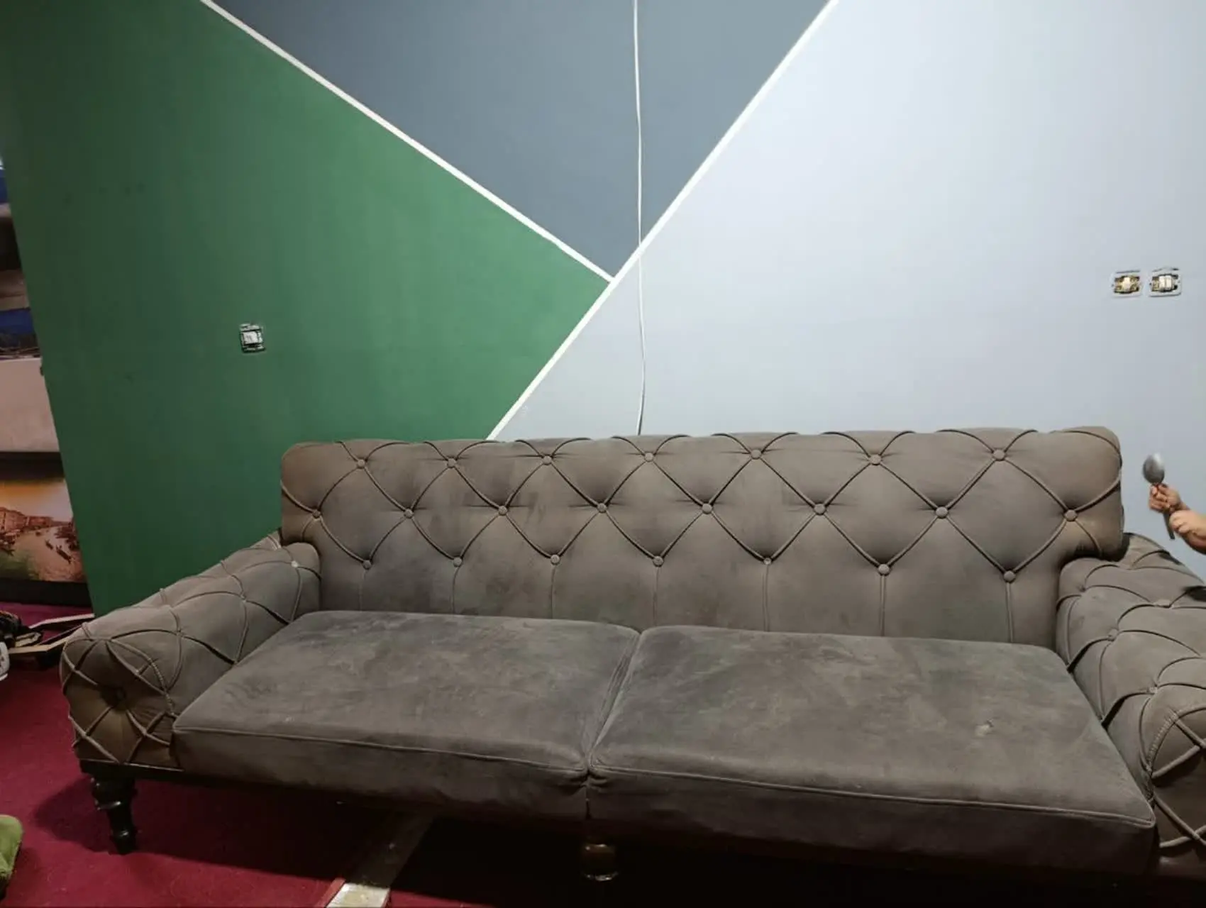 ☑️مبلمان چستر اصلی با ۶ پای...