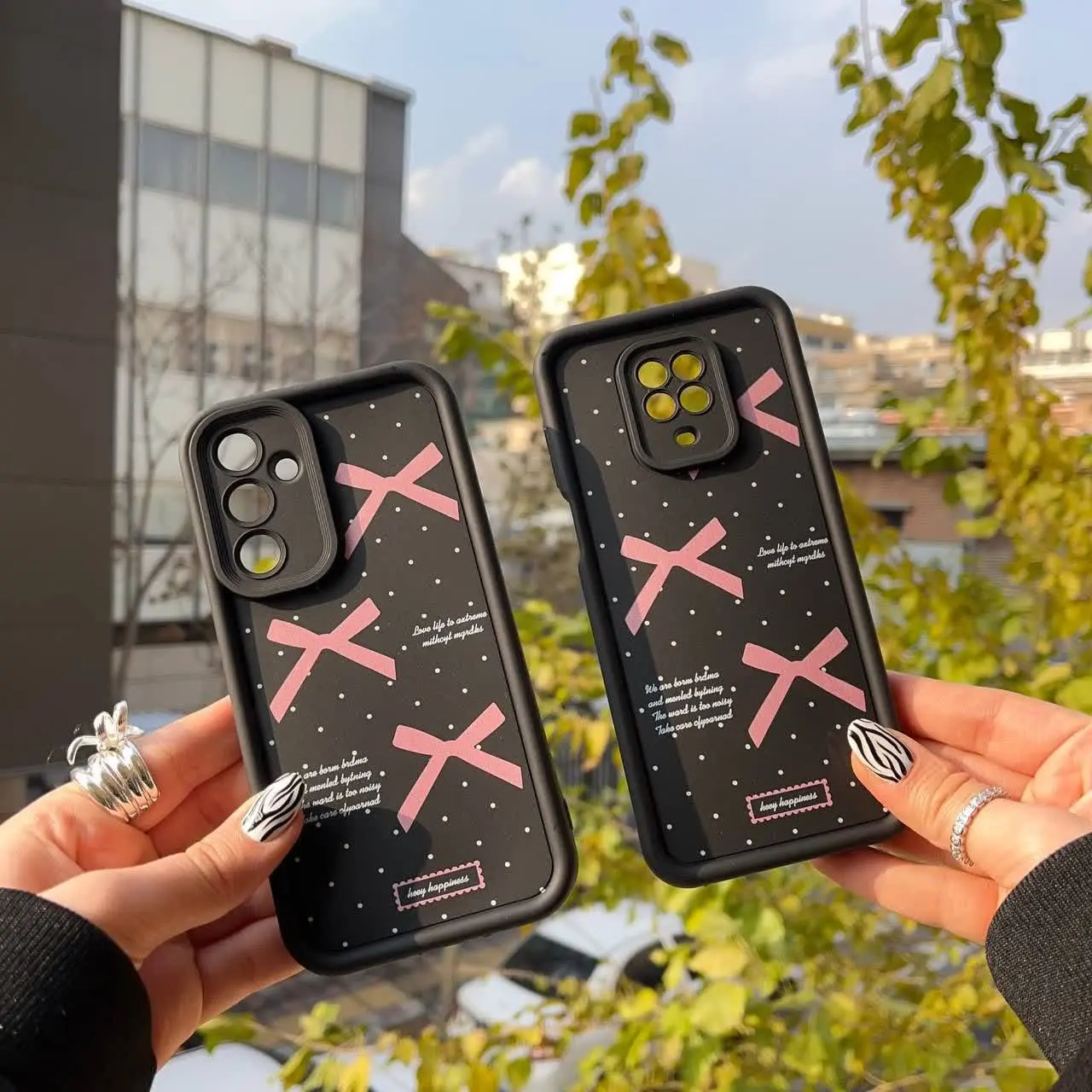 📱مدل قاب: قاب سولید پاپیون مخصوص انواع #سامسونگ #شیائومی و #آیفون 
