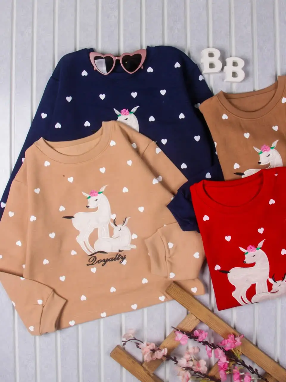 💢بلوز تک باکسی گلدوزی آهو💢