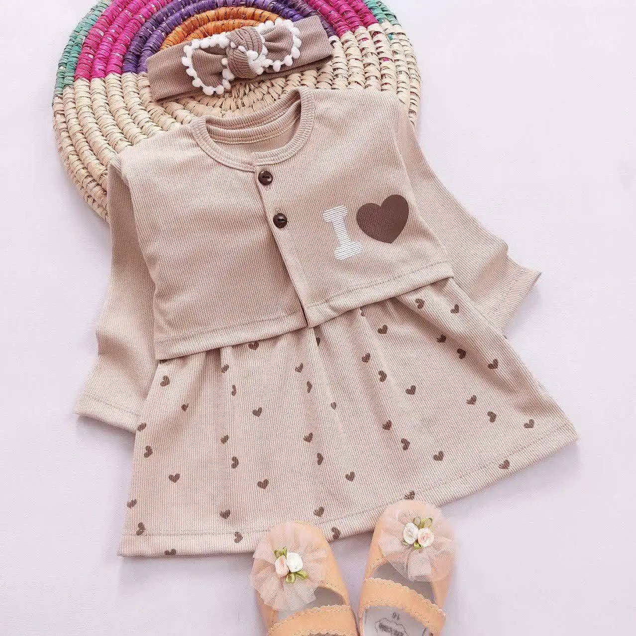 کت سارافون کرم قلبی 🤎
