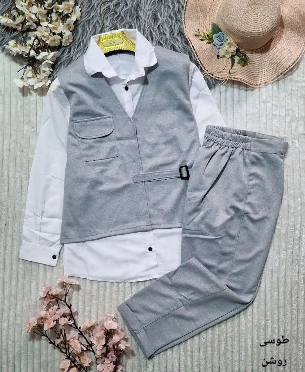 ست سه تیکه وست شومیز و شلوار
