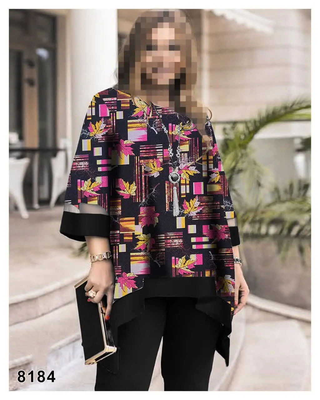 تونیک مجلسی یقه گرد
