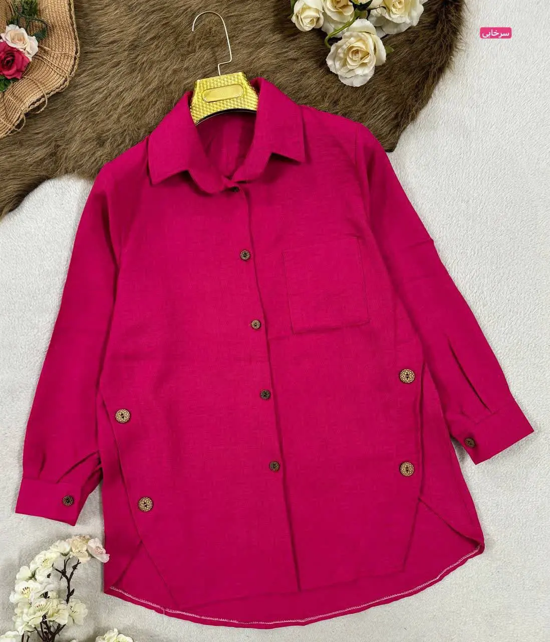 نام: مانتو بغل دکمه 
