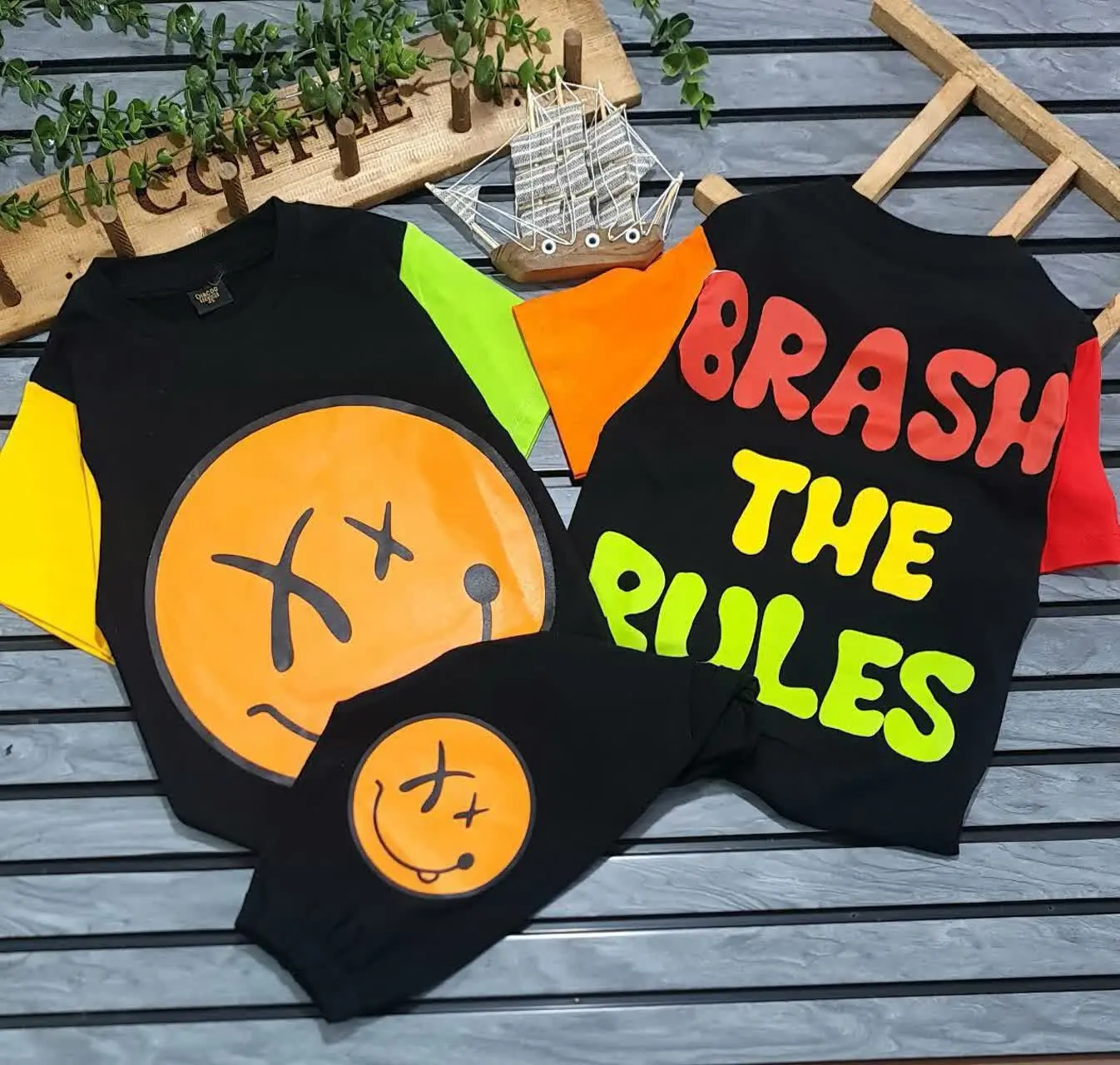 👚نام: ست جذاب استیکر آستین کوتاه 😍DDD
