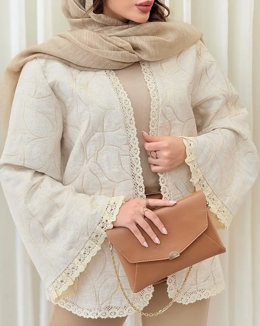 ❣مشخصات: ژاکارد طرحدار زربافت🤩
