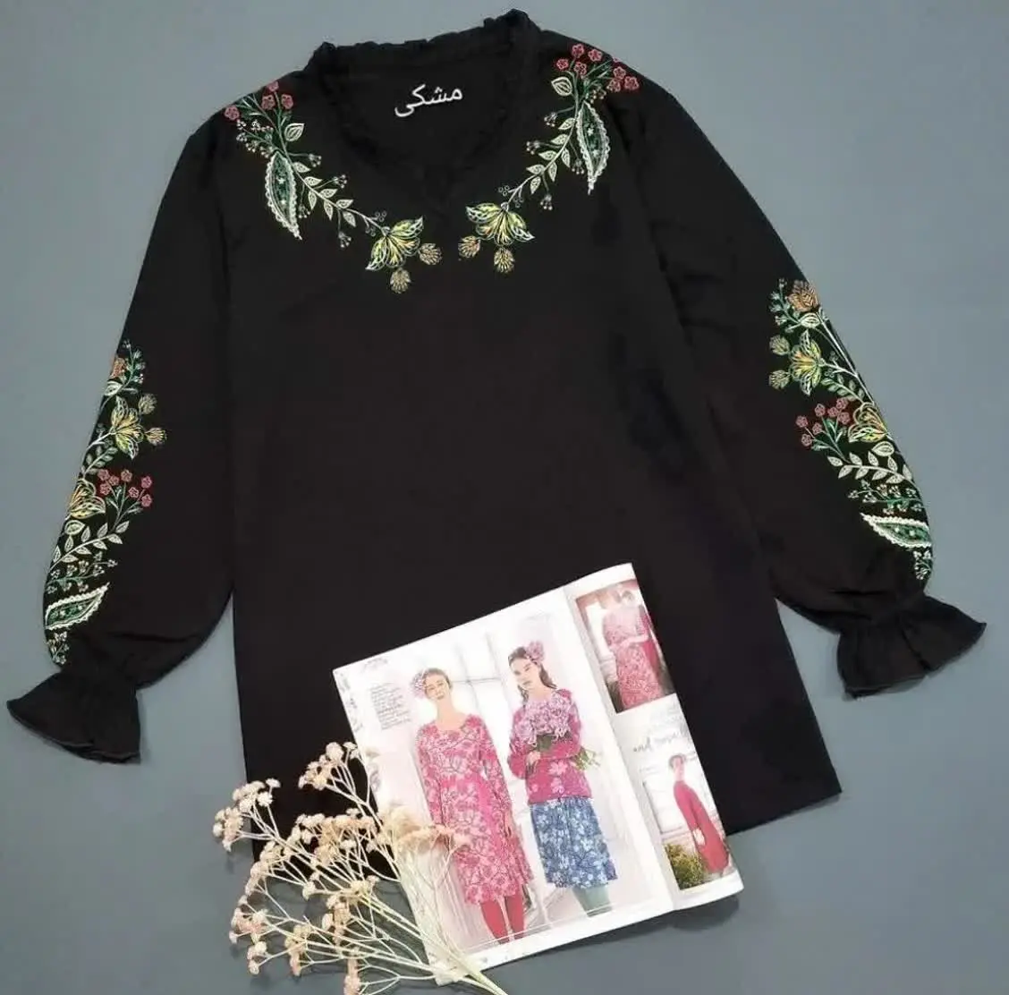 ‌‌ 🌸⚜بلوز آستین بلند ترنج⚜🌸
