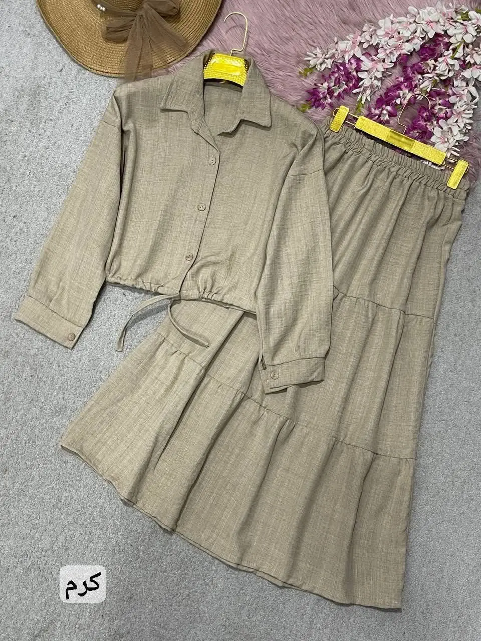 🛍نام: ست شومیزدامن پریچهر🍃