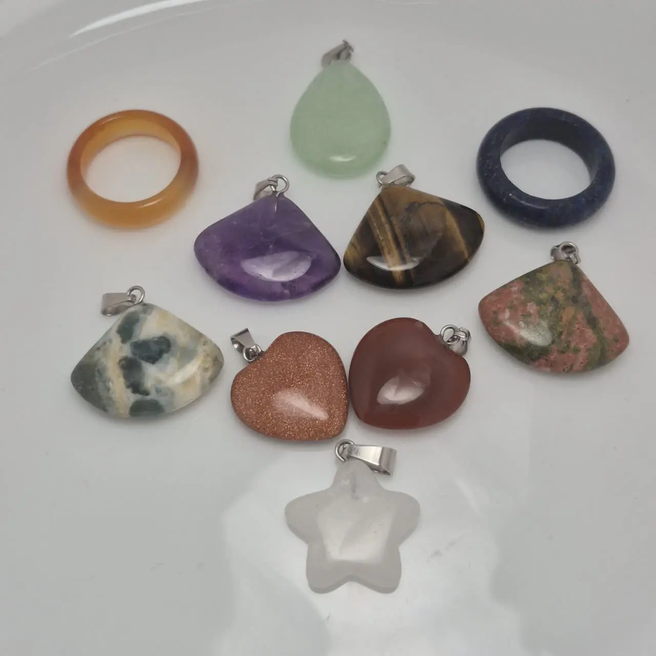 پک ۹ سنگ و رینگ عقیق رایگان 😍