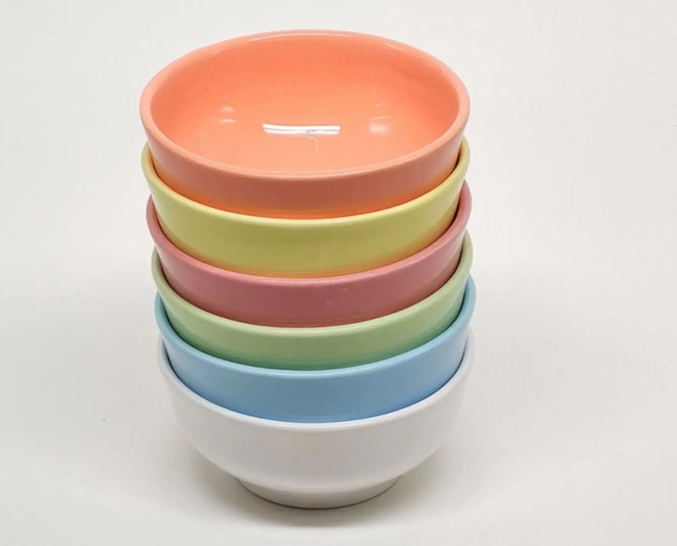 پیاله رنگی سرامیکی ماست خوری