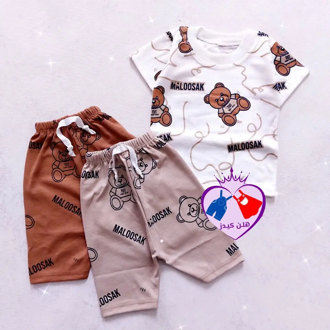 تیشرت شورت نقلی تدی 
