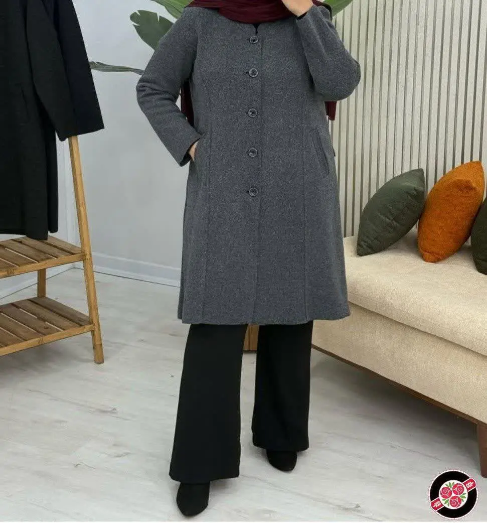 🖋نام: پالتو بافت قواره دار...