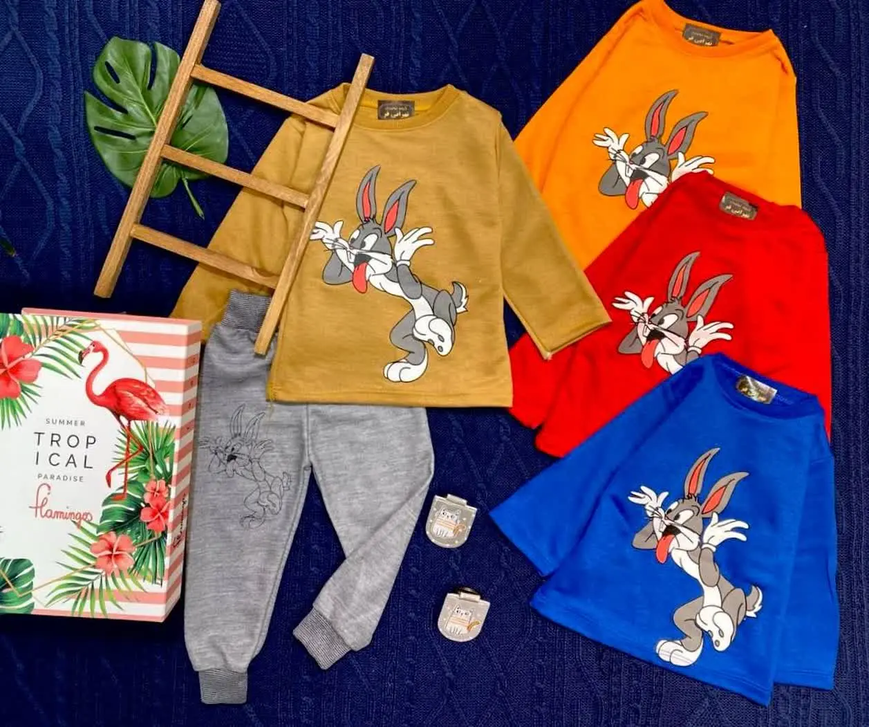 🧶بلوز شلوار 😍 رنگی خرگوش