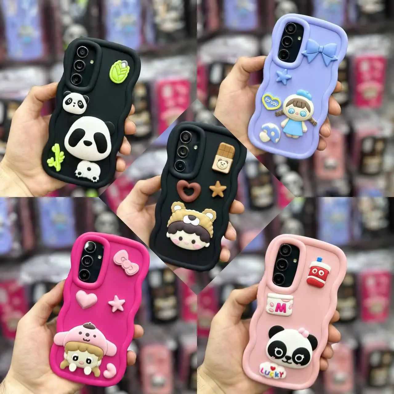 📱مدل قاب: قاب موجی عروسکی مخصوص انواع #سامسونگ #شیائومی و #آیفون
