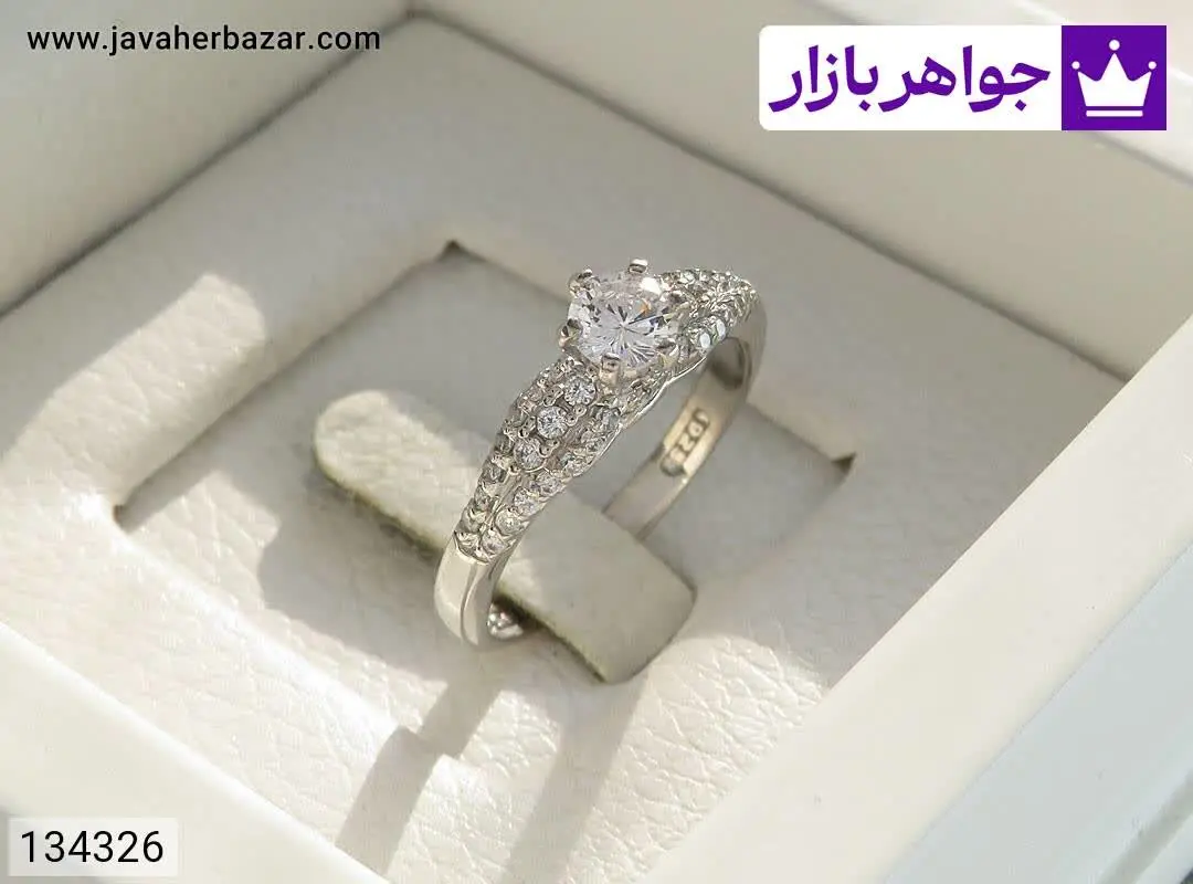 انگشتر نقره طرح تارا زنانه - کد ۱۳۴۳۲۶
