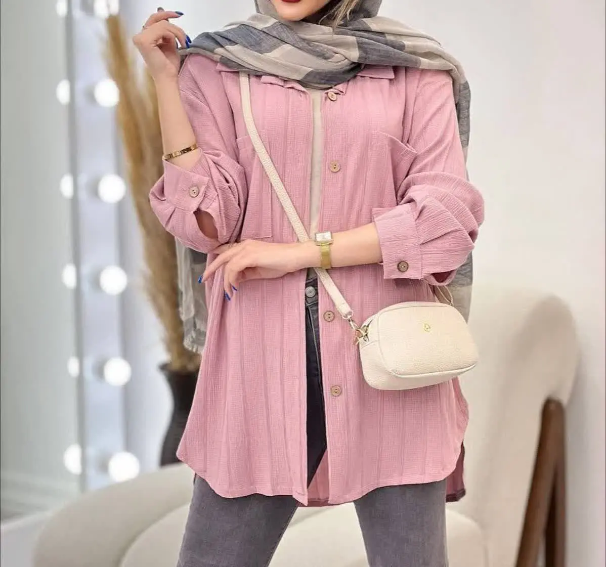 🛍نام: تونیک مانتویی آناشید🍃
