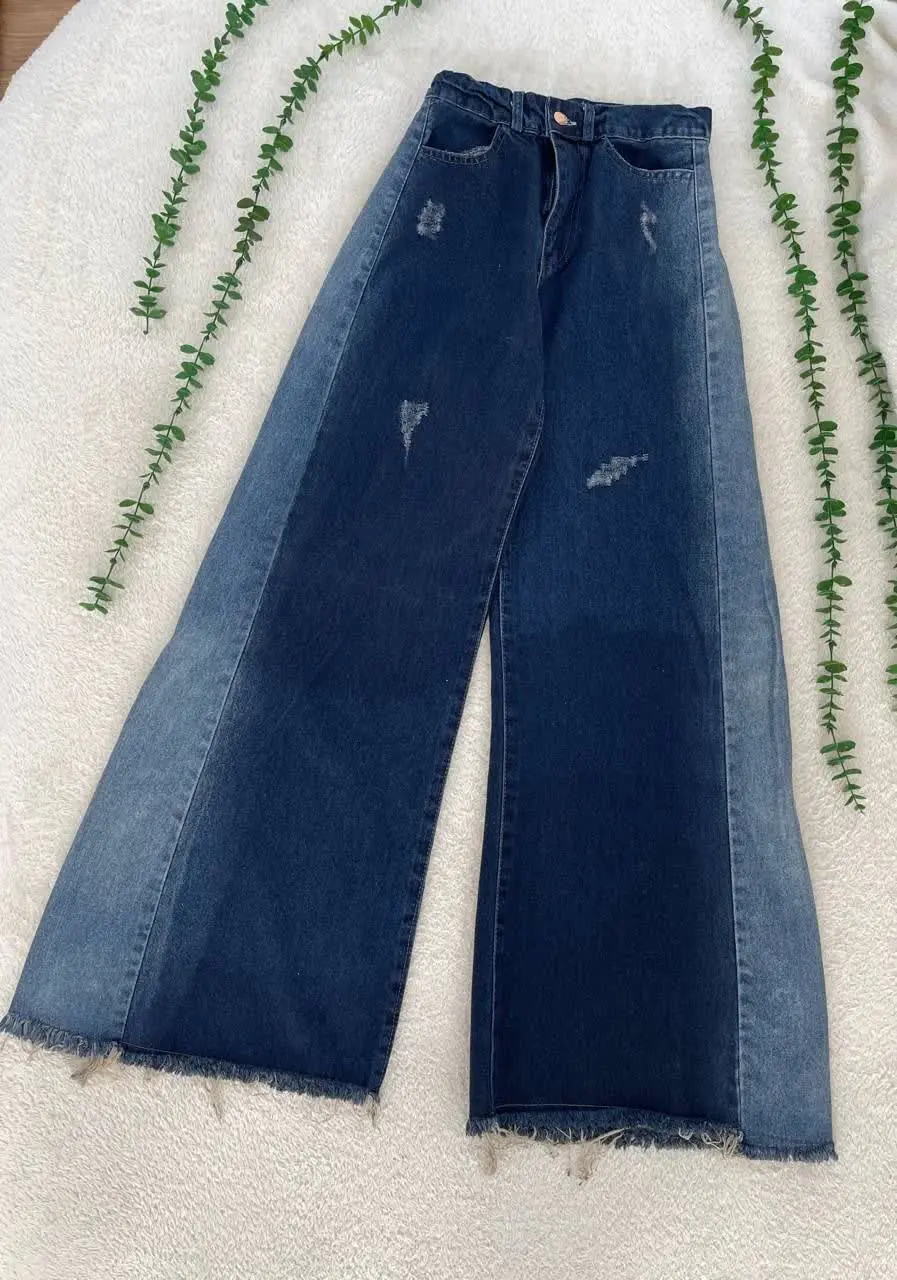 شلوار جین شافل بغل سنگشور