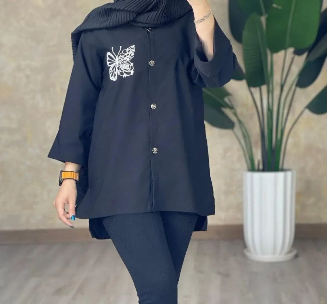 ❤️نام: مانتو مدل تامیا🏴 ((ویژه محرم)) 🏴
