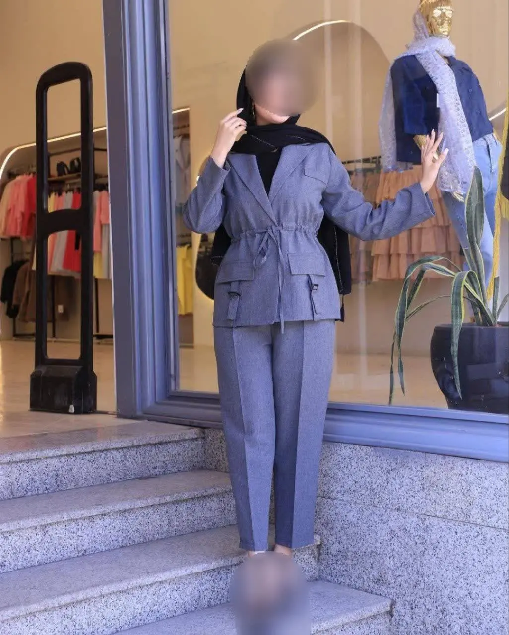 ست مانتو شلوار میلانو