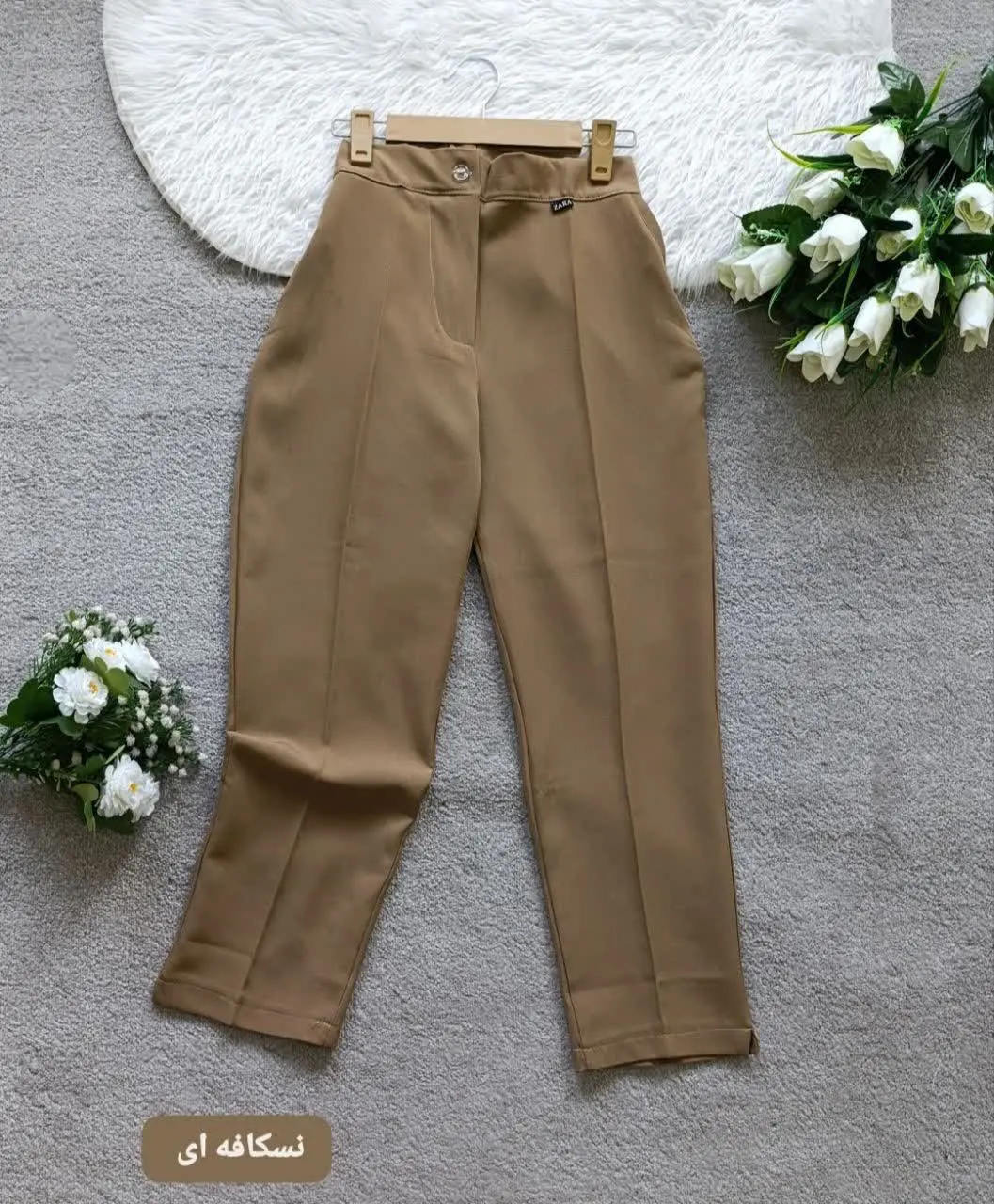 نام: شلوار راسته دمپا چاک 
