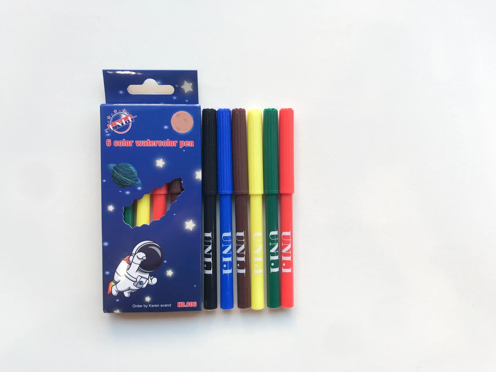 ماژیک ۶ رنگ نقاشی برند یونی وان 😍
