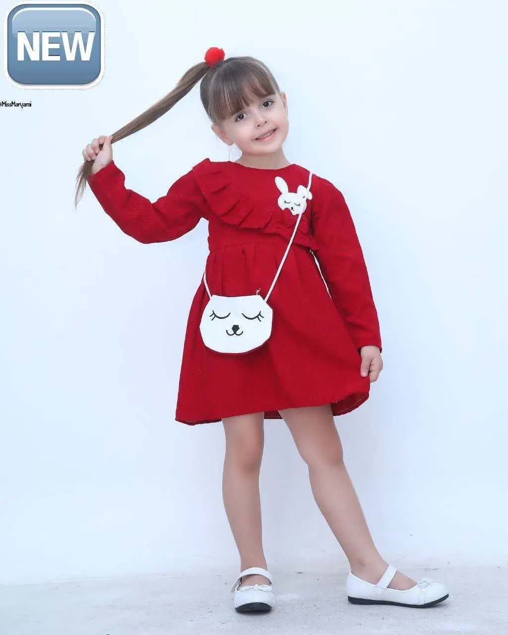 👫سارافون مخمل کبریتی خرگوش👫
