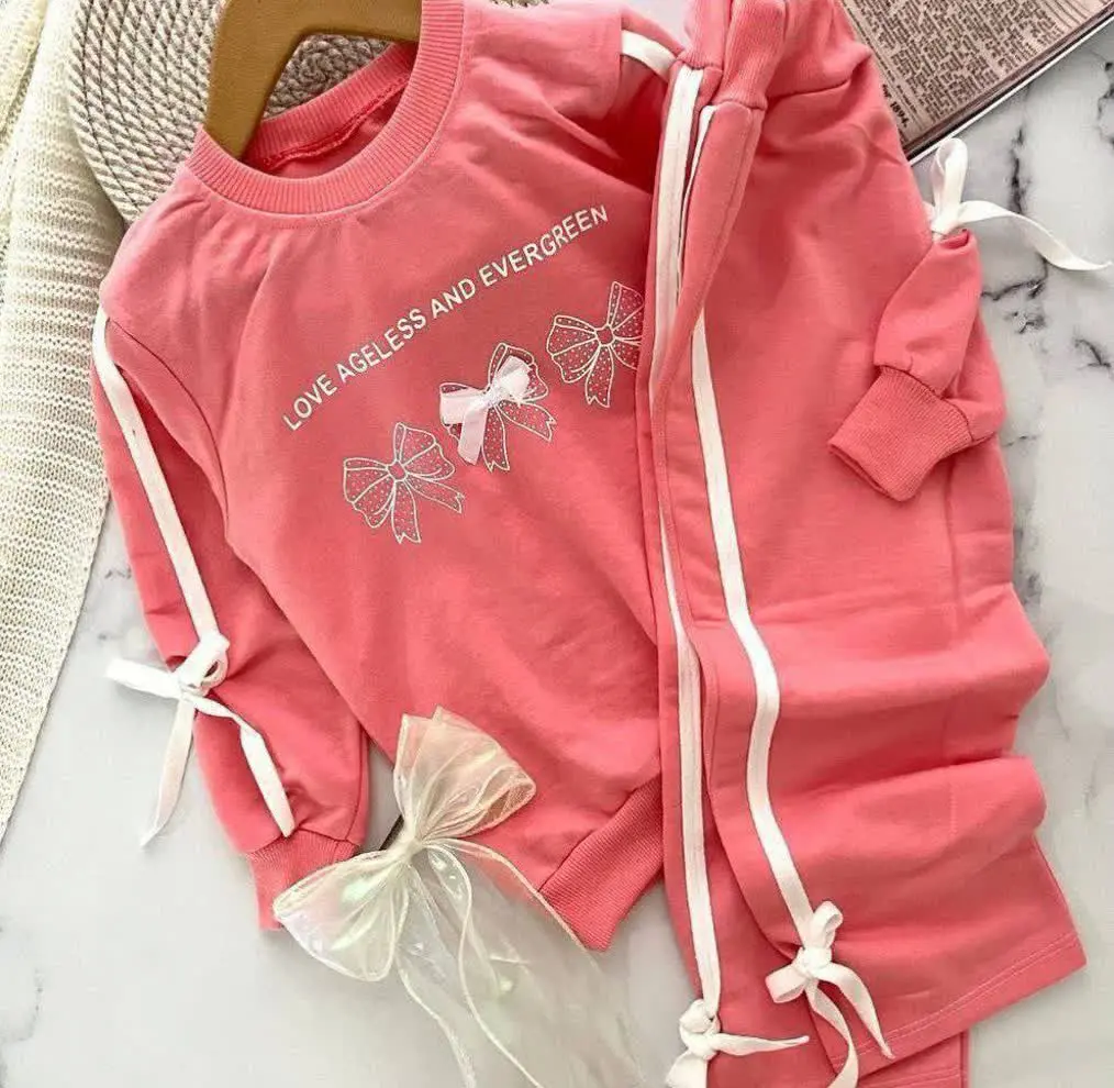 ست دخترانه پاپیون نواری